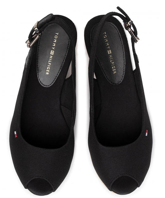 TOMMY HILFIGHER Elba Sandalias de cu&ntilde;a NEGRO - Zapatos Mujer