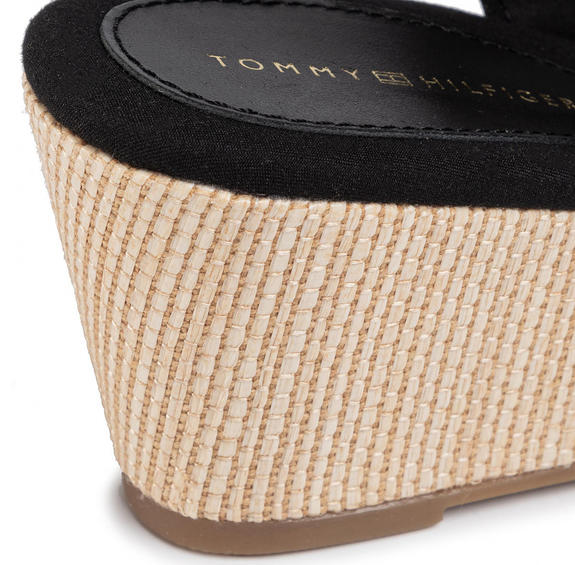 TOMMY HILFIGHER Elba Sandalias de cu&ntilde;a NEGRO - Zapatos Mujer