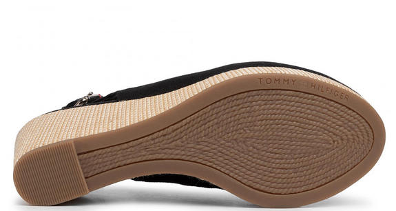 TOMMY HILFIGHER Elba Sandalias de cu&ntilde;a NEGRO - Zapatos Mujer