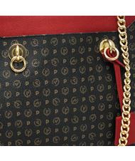 POLLINI Heritage Classic Bolso shopper de mano, con bandolera laca negra - Bolsos Mujer - 4