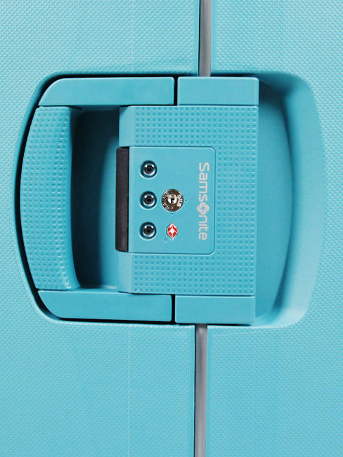 Maletas Línea S'CURE, medida mediana AQUA AZUL - Trolley Rígidos