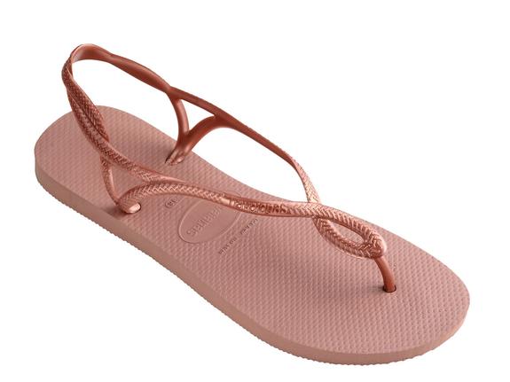 Chanclas LUNA CROCO / ROSA - Zapatos Mujer