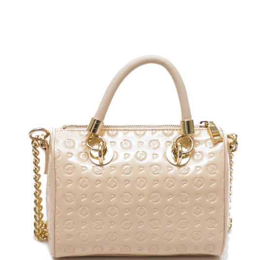  HERITAGE VERNICE Minibolso bowling con bandolera desnudo - Bolsos Mujer