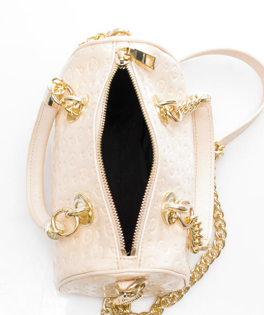  HERITAGE VERNICE Minibolso bowling con bandolera desnudo - Bolsos Mujer