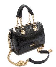 POLLINI  HERITAGE VERNICE Minibolso bowling con bandolera negro - Bolsos Mujer - 2