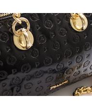 POLLINI  HERITAGE VERNICE Minibolso bowling con bandolera negro - Bolsos Mujer - 4