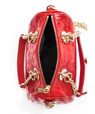 POLLINI  HERITAGE VERNICE Minibolso bowling con bandolera rojo - Bolsos Mujer - 5