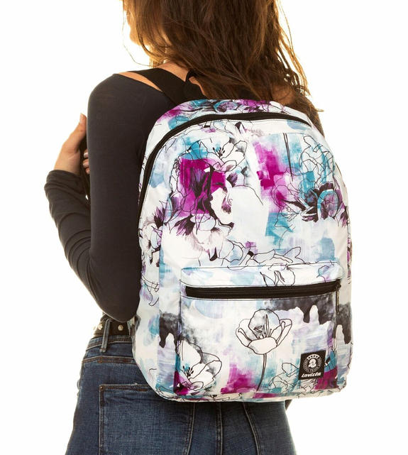 ZAINO PIGHEVOLE PACK Mochila estampada PINTURA Y FLOR - Mochilas Escuela & Tiempo Libre