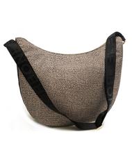 BORBONESE BORBONESO Bolso LUNA Hobo, mediano OP / NATURAL / NEGRO - Bolsos Mujer - 2