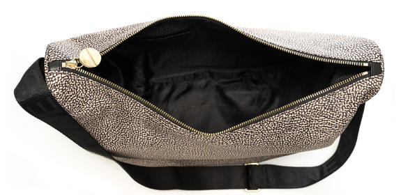 BORBONESO Bolso LUNA Hobo, mediano OP / NATURAL / NEGRO - Bolsos Mujer