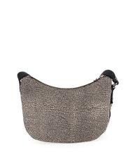 BORBONESE BORBONESO Bolso LUNA Hobo, Pequeño OP / NATURAL / NEGRO - Bolsos Mujer - 3