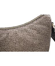 BORBONESE BORBONESO Bolso LUNA Hobo, Pequeño OP / NATURAL / NEGRO - Bolsos Mujer - 5
