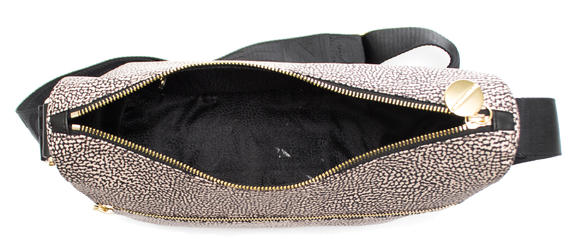 BORBONESO Bolso LUNA Hobo, Pequeño OP / NATURAL / NEGRO - Bolsos Mujer