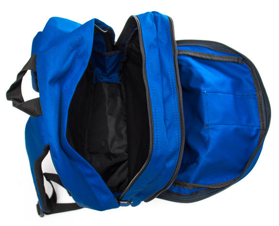  Mochila de tela, con doble compartimento AZUL REAL - Mochilas Escuela & Tiempo Libre