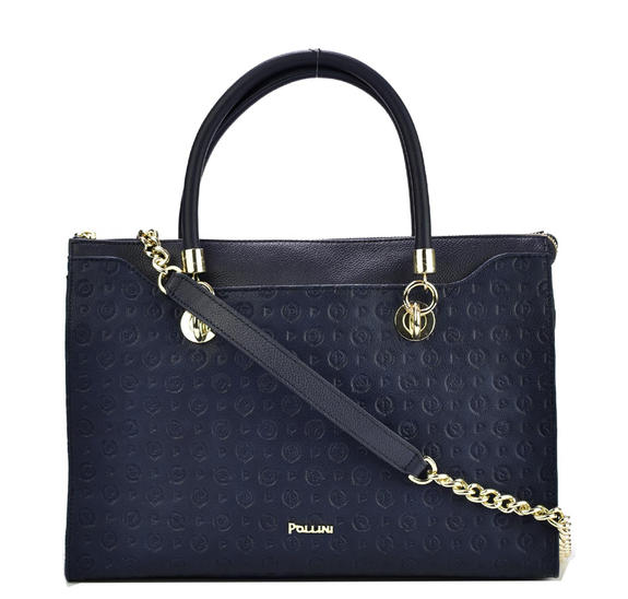 Heritage Embossed Bolso de hombro, con bandolera azul - Bolsos Mujer
