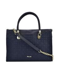POLLINI Heritage Embossed Bolso de hombro, con bandolera azul - Bolsos Mujer - 2