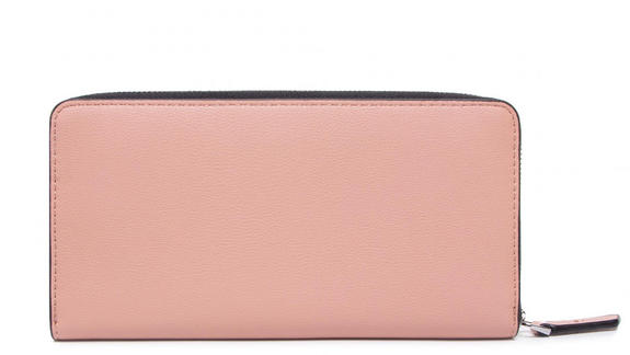  Cartera cremallera around Rosa polvorienta - Carteras Mujer