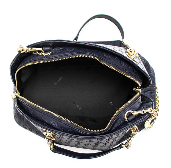 Heritage Embossed Bolso de mano, con bandolera azul - Bolsos Mujer