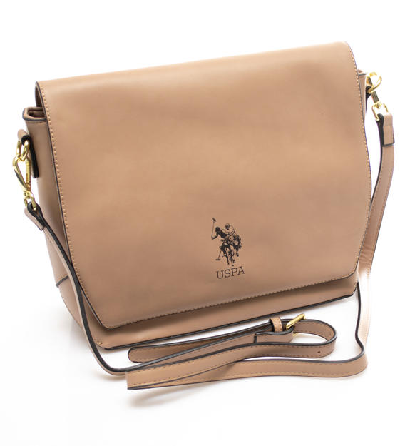 S.U.A. POLO ASSN. CHEYENNE Bolsito con bandolera color topo claro - Bolsos Mujer