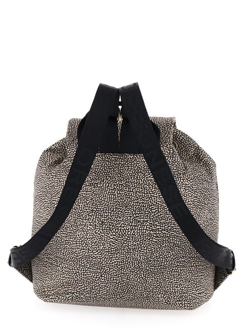 MEDIUM ECO LINE Mochila mediana de tela OP / NATURAL / NEGRO - Bolsos Mujer