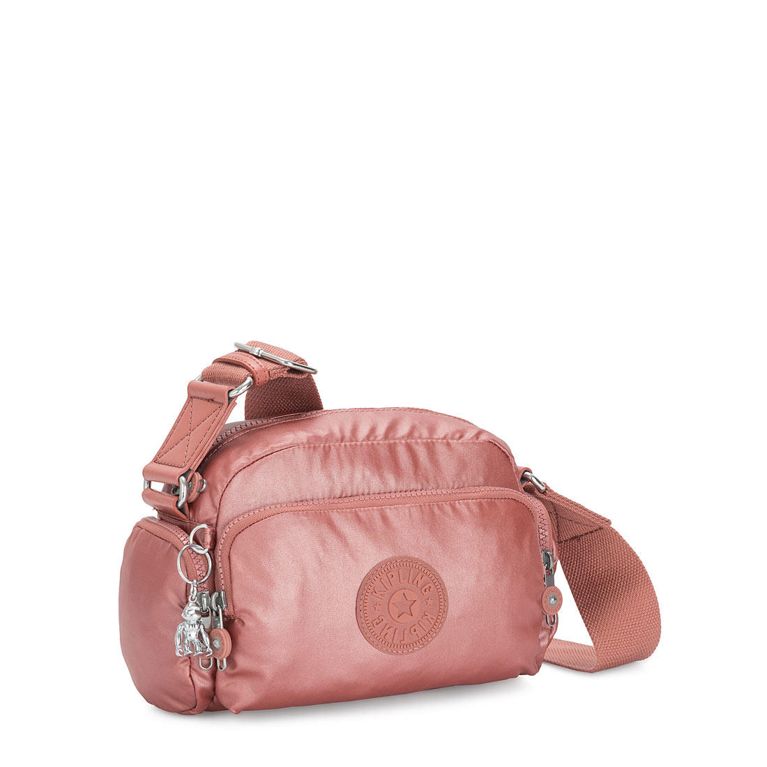 Kipling Jerena S Bolso Jerena S Con Bandolera Rosa Metalizado - ¡Compra A  Precios De Outlet!