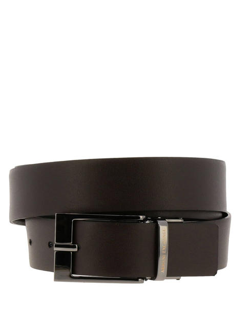 LOGO Cintur&oacute;n reversible NEGRO / MARRON OSCURO - Cinturones