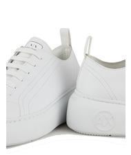 ARMANI EXCHANGE SUPER ACTION Zapatillas de piel con plataforma OP BLANCO - Zapatos Mujer - 3