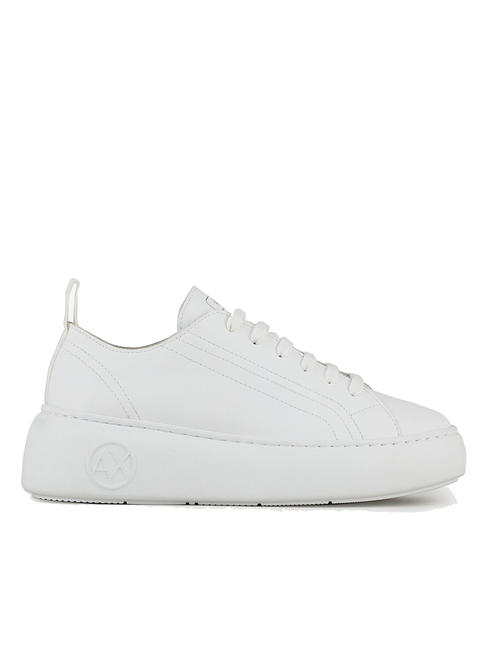 SUPER ACTION Zapatillas de piel con plataforma OP BLANCO - Zapatos Mujer
