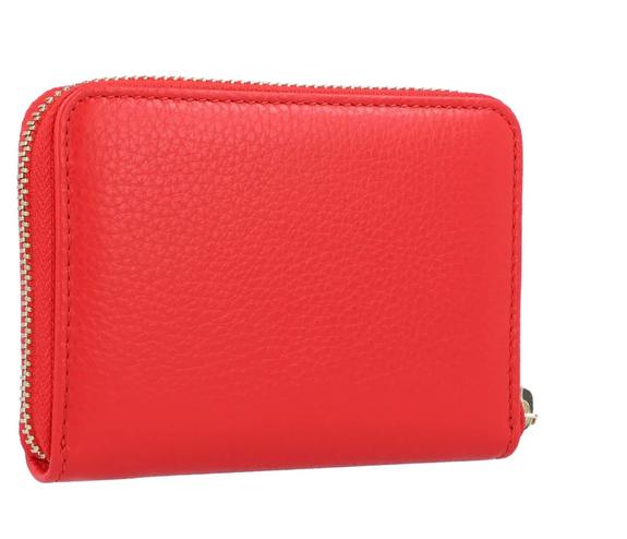  Mini cartera METALLIC SOFT de piel PULIDO ROJO - Carteras Mujer