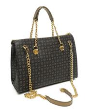 POLLINI Heritage Classic Bolso shopper de mano, con bandolera bronce negro - Bolsos Mujer - 2