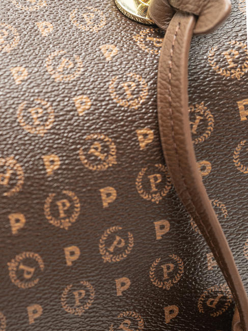  Bolso HERITAGE, con bandolera marrón / crema - Bolsos Mujer