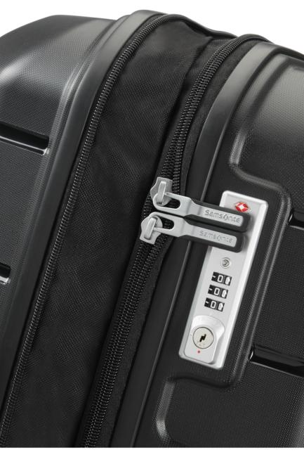 Carro FLUJO, tamaño extra grande, expandible NEGRO - Trolley Rígidos