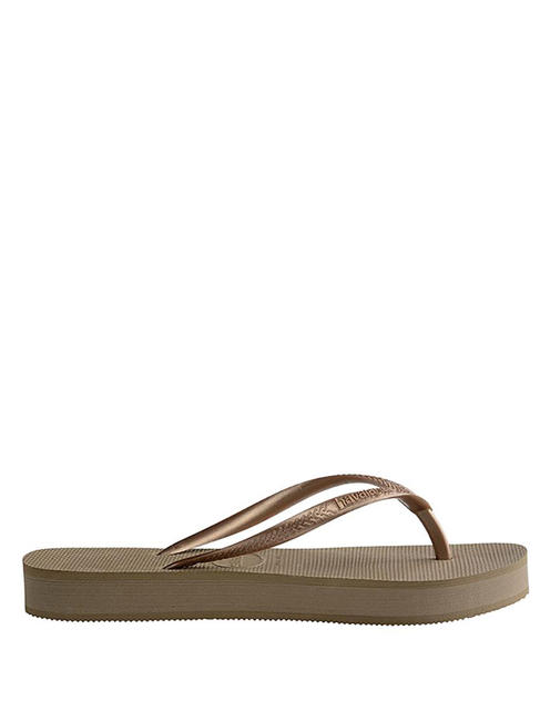SLIM FLATFORM SLIM FLATFORM Chanclas de mujer rosa / oro - Zapatos Mujer