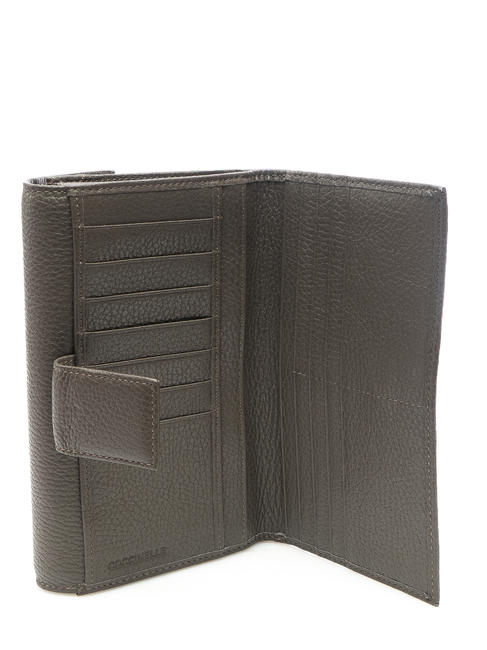  Cartera de piel compacta t&oacute;rtola - Carteras Mujer