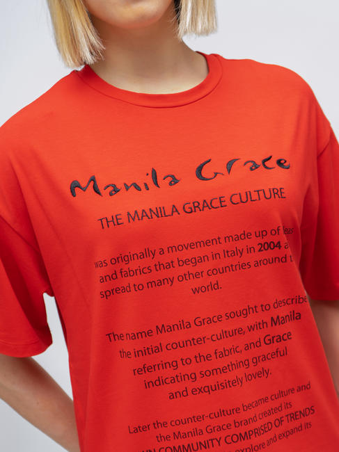  Camiseta con estampado ROJO - camiseta