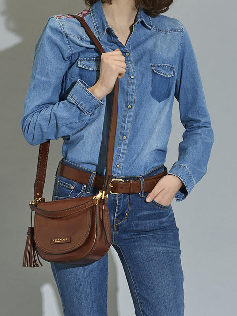  PEARLDISTRICT Mini bolso de mano, con bandolera BROWN - Bolsos Mujer