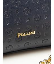 POLLINI  HERITAGE EMBOSSED Minibolso bowling con bandolera azul - Bolsos Mujer - 3