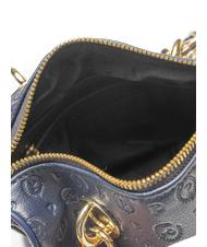 POLLINI  HERITAGE EMBOSSED Minibolso bowling con bandolera azul - Bolsos Mujer - 4