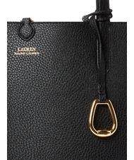 RALPH LAUREN Merrimack Comprador de hombro reversible negro / gris oscuro - Bolsos Mujer - 5