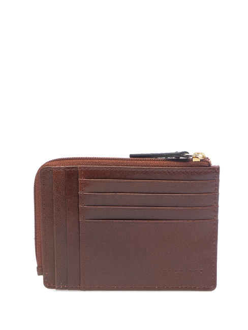 VACCHERECCIA Cartera con cremallera BROWN - Carteras Hombre