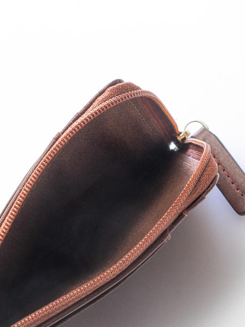 VACCHERECCIA Cartera con cremallera BROWN - Carteras Hombre