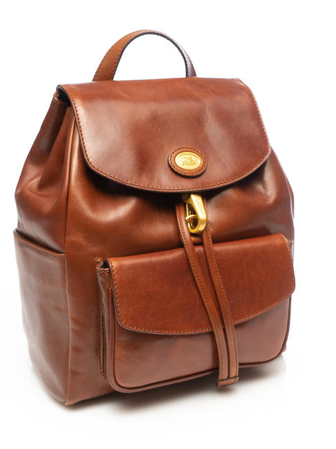 STORY DONNA Mochila de cuero BROWN - Bolsos Mujer