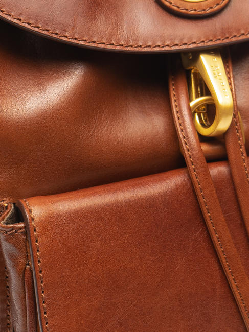 STORY DONNA Mochila de cuero BROWN - Bolsos Mujer