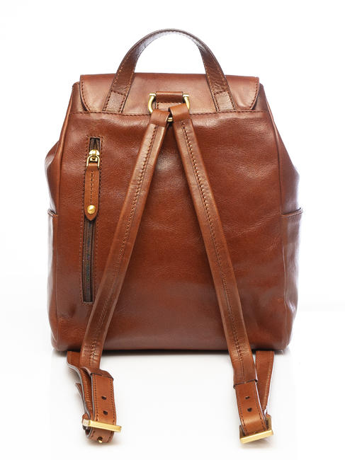 STORY DONNA Mochila de cuero BROWN - Bolsos Mujer