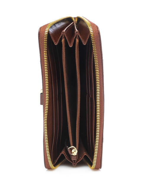 VIGNA  Cartera de piel con cremallera BROWN - Carteras Mujer