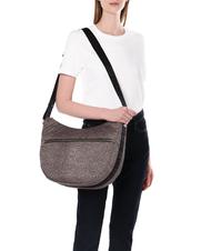BORBONESE BORBONESO Bolso LUNA Hobo, mediano OP / NATURAL / NEGRO - Bolsos Mujer - 5