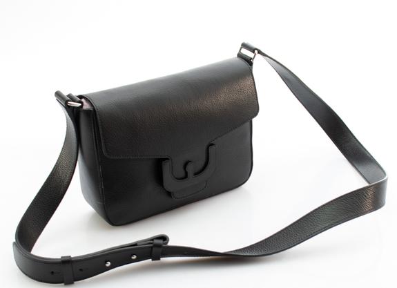Ambrine Soft Minibolso con bandolera, en piel negro - Bolsos Mujer
