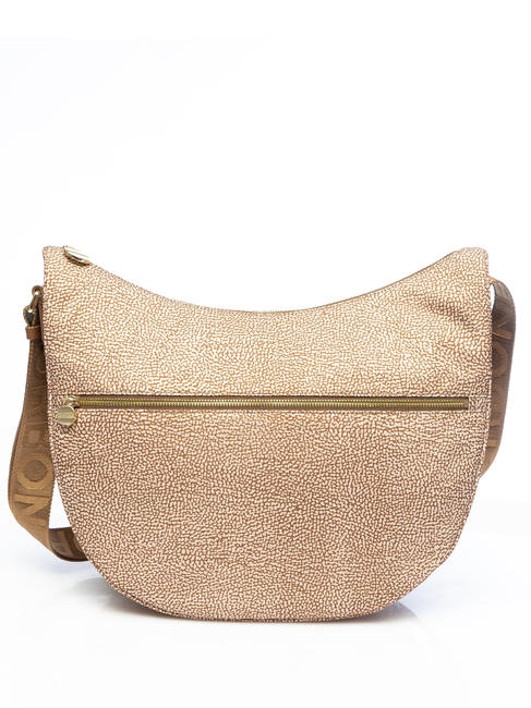 BORBONESO Bolso LUNA Hobo, mediano beiger yegua - Bolsos Mujer