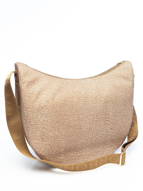 BORBONESO Bolso LUNA Hobo, mediano beiger yegua - Bolsos Mujer