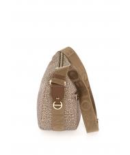 BORBONESE BORBONESO Bolso LUNA Hobo, Pequeño beiger yegua - Bolsos Mujer - 3